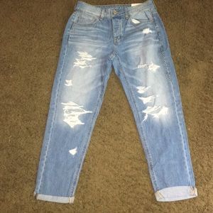 American Eagle “Tomgirl” Distressed Jeans